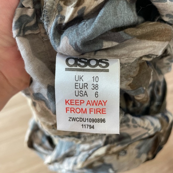 ASOS floral maxi dress Women’s 6 Floral Hi Low Zipper Front Flowy Beachy Gown - Picture 4 of 15